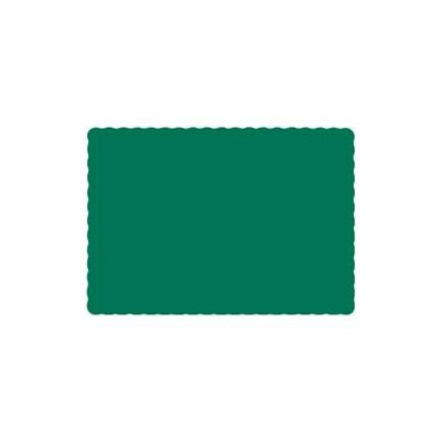 Hoffmaster Placemats Solid Color Placemat, 9.75 x 14, Hunter Green