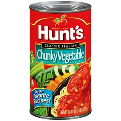 Hunt's Hunts Chunky Vegetable Pasta Sauce, 26-Ounce (Pack of 12)