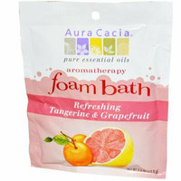 Aura Cacia Foam Bath Refeshing Tangerine and Grapefruit 2.5 oz Case of 6