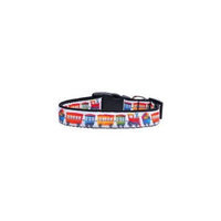 Ahi Trains Ribbon Dog Collars Large