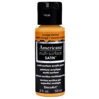 DecoArt Americana 2 oz. Orange Sherbet Satin Multi-Surface Acrylic Paint