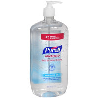 Purell Advanced Hand Sanitizer, Pump, Original, 33.8 oz.