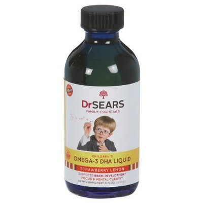 Dr Sears Dr. Sears Go Fish Children's Omega-3 DHA Liquid, Strawyberry-Lemon, 4-Ounce Bottle