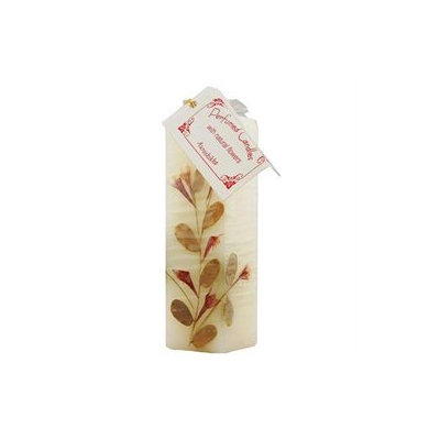 Auroshikha Candles & Incense Auroshikha Candles and Incense, Flower Candle, Jasmine Square 1 1/2 x4 3/4
