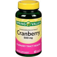 Spring Valley Standardized Extract Cranberry Dietary Supplement, 500 mg, 60 count