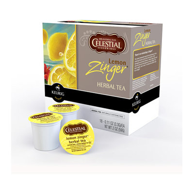 Green Mountain Celestial Lemon Zinger K-Cups Herbal Tea