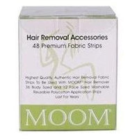 Moom - Hair Removal Premium Fabric Strips - 48 Strips
