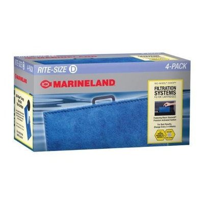 Marineland PA0024-04 BIO-Wheel Canopy Cartridge, Rite-Size Cartridge, 4-Pack