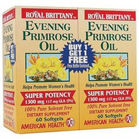 American Health Evening Primrose Oil - 1300 mg - 60+60 Softgels