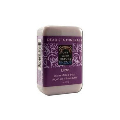 One With Nature Triple Milled Soap Bar - Lilac - 7 Oz