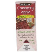 Bigelow Tea 10400 Cranberry Apple Herbal Tea 28/box