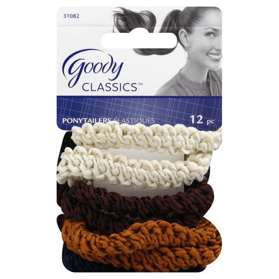 Goody Products Inc. Classics Rope Ponytailer, 12 CT