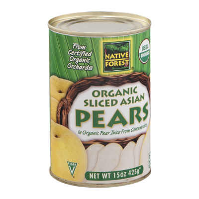 Native Forest Organic Sliced Asian Pears