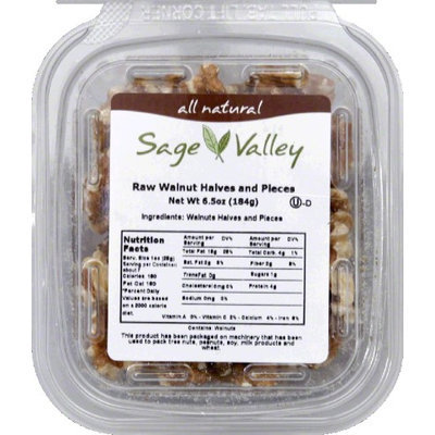 Sage Valley Usa. Nut Wlnt Cmbo Hvs Pcs Raw -Pack of 6
