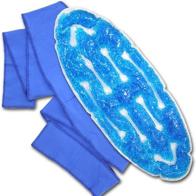 Soothera Home Medical Hot/Cold Lumbar Pad with Thermal Gel Beads, 20 Inches x 8 Inches, Blue
