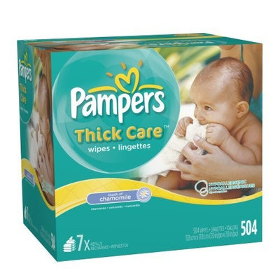 Pampers Thick Care Touch of Chamomile Wipes