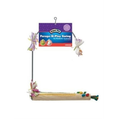 Super Pet Forage-N-Play Swing Bird Cage