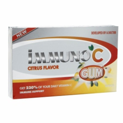 Immuno Gum C Daily Immune Support Gum, Citrus, 3 ea