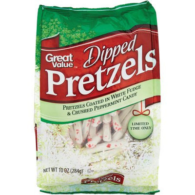 Great Value Dipped Peppermint Pretzels 12oz