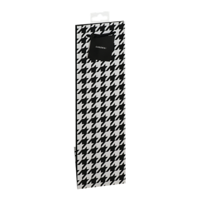 True Houndstooth Wine Bag