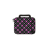 Designer Sleeves 10DSH-PDBPW 10 inch Tablet & Ipad - Polka Dots, Black With Pink & White