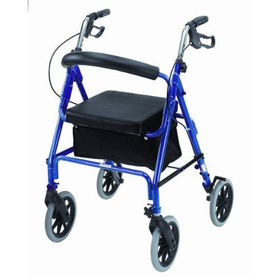 Mabis Dmi Healthcare Freedom Series Deluxe Aluminum Rollator, Royal Blue, One