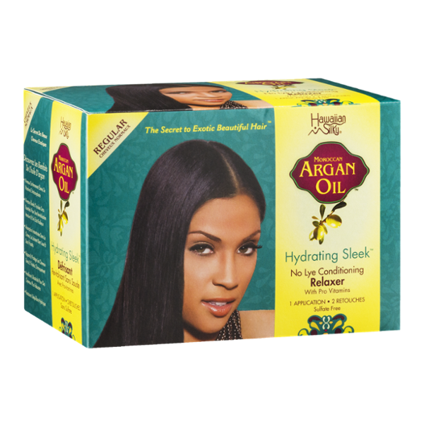 Hawaiian Silky Moroccan Argan Oil Hydrating Sleek No Lye Conditioning Relaxer