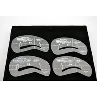 Beauty Tool Eyebrow Templates, 4 Eyebrow Stencil Kit
