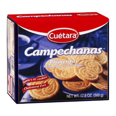 Cuetara Campechanas Palmeritas Crisp Palm Leaf Cookies