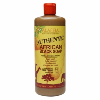 Alaffia Authentic African Black Soap, Tangerine Citrus, 32 fl oz