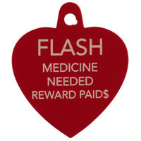 TagWorks Sports Collection Heart Pet ID Tag