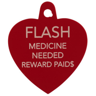 TagWorks Sports Collection Heart Pet ID Tag