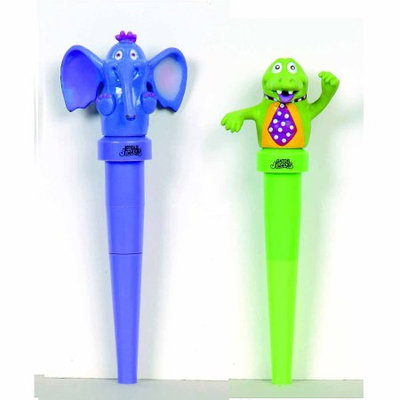 Abilitations Integrations Jigglers Massager Elephant and Gator Chewable Oral Massager, Pair of 2