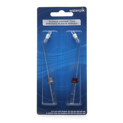 WaterPik Plaque Seeker Tips for Water Flosser Models WP 100/360/450, 2 ea