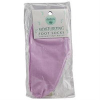 Earth Therapeutics - Moisturizing Foot Socks Lavender - 1 Pair