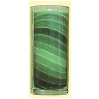 Aloha Bay Candle, Gem Tone Unscented Jar, Green 11 oz