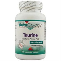Nutricology - Taurine 500 mg. - 100 Vegetarian Capsules