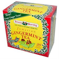 Breezy Morning Teas Jamaican Gingermint 20 Tea Bags