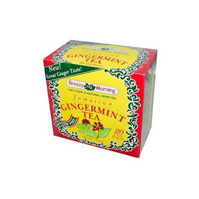 Breezy Morning Teas Jamaican Gingermint 20 Tea Bags
