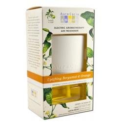 Aura Cacia Electric Aromatherapy Air Freshener, Uplifting Bergamot and Orange 1 ea