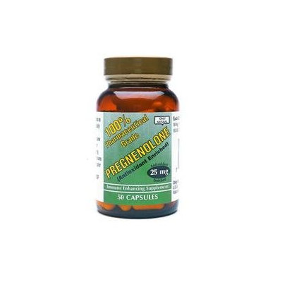 Only Natural Pregnenolone - 25 mg - 50 Capsules