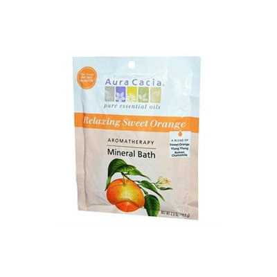 Aura Cacia Aromatherapy Mineral Bath Relaxing Sweet Orange - 2.5 oz