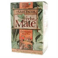 Mate Factor - Organic Yerba Mate Energizing Herb Tea Chai - 20 Tea Bags