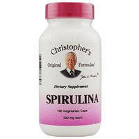 Spirulina, 400 mg, 100 Vegicaps, Christopher's Original Formulas