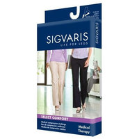 Sigvaris 863NM1W13 30-40 mmHg Women's Closed Toe Thigh High Sock Size: M1, Color: Black Mist 14