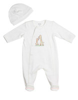 Little Me Neutral Footie-Giraffe Friends Footie - Ivory Kid's