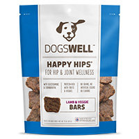 Dogswell Happy Hips Lamb & Veggies Jerky Bars Dog Treats