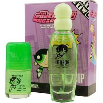 Powerpuff Girls Buttercup By Warner Bros For Women. Set-edt Spray 1.7 oz & Roll On Glitter 1 oz