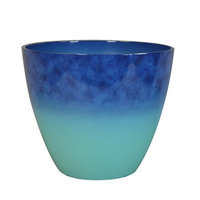allen + roth Blue Plastic Planter P13012211243-WI03