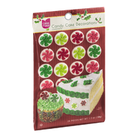 Cake Mate Candy Cake Decorations - Christmas - 24 CT